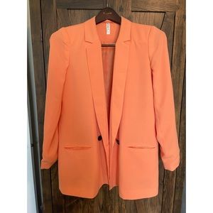 Oversized Small Mural Blazer Orange